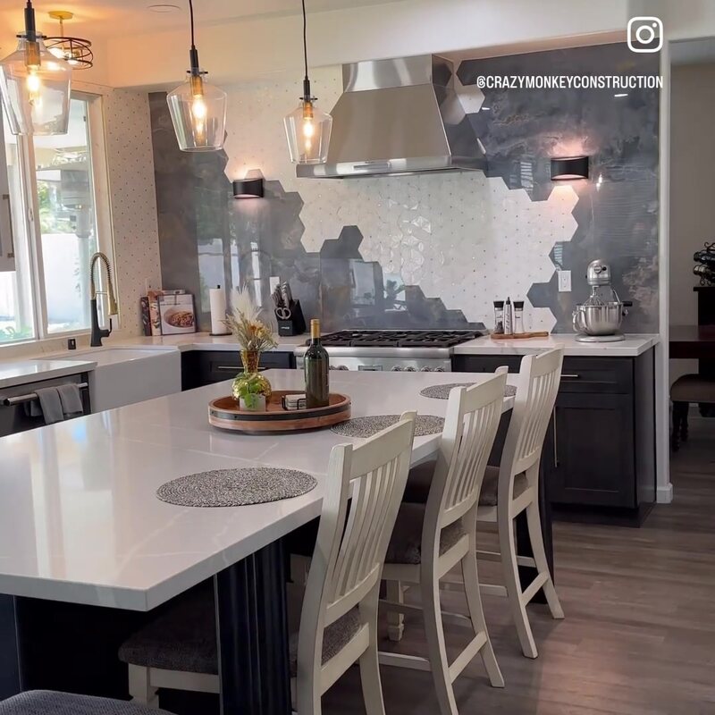 Kitchen island with seating